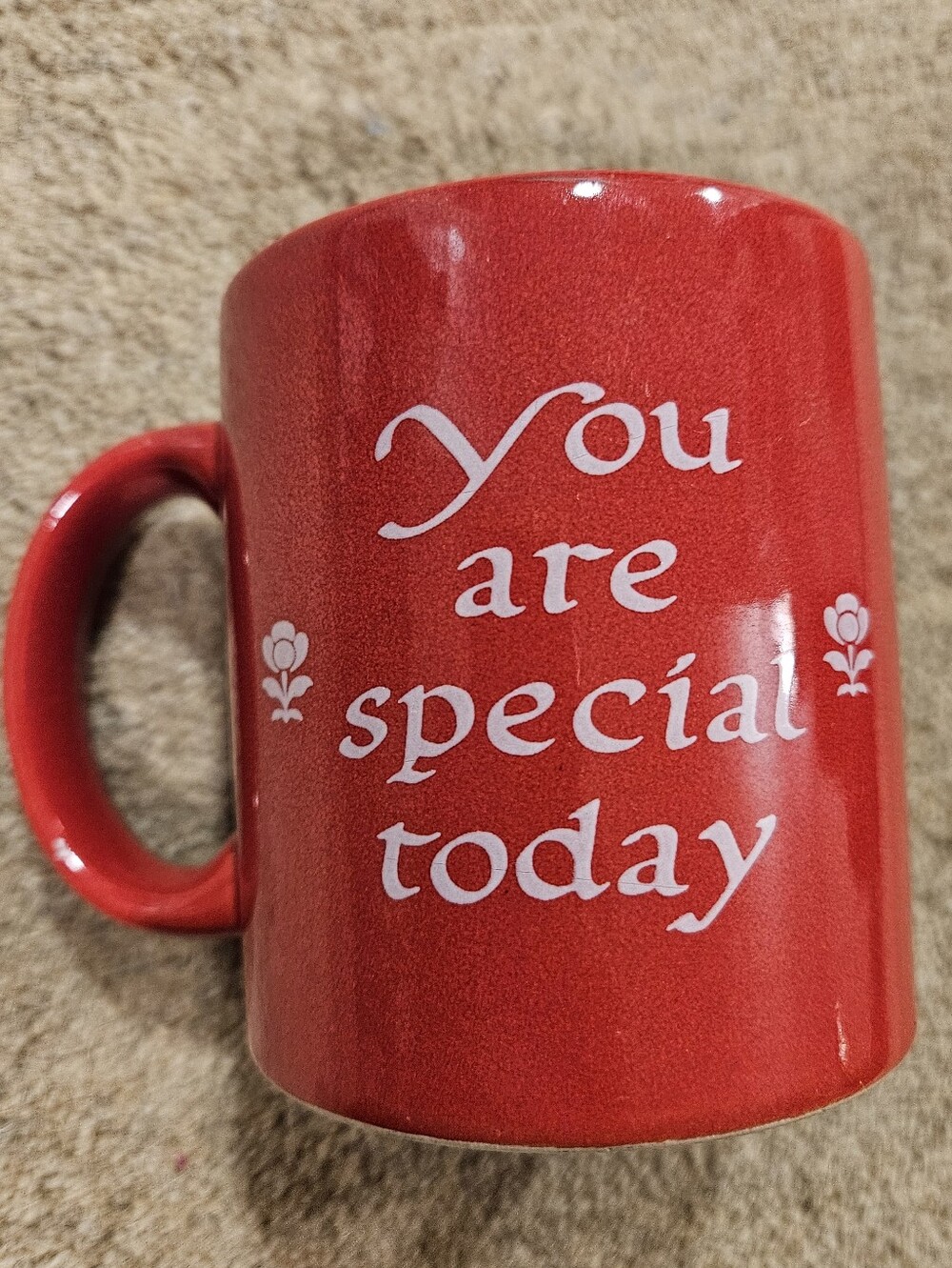 Vintage Waechtersbach Germany Red Ceramic Mug